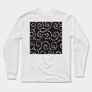 Monochrome Swirls Pattern Long Sleeve T-Shirt